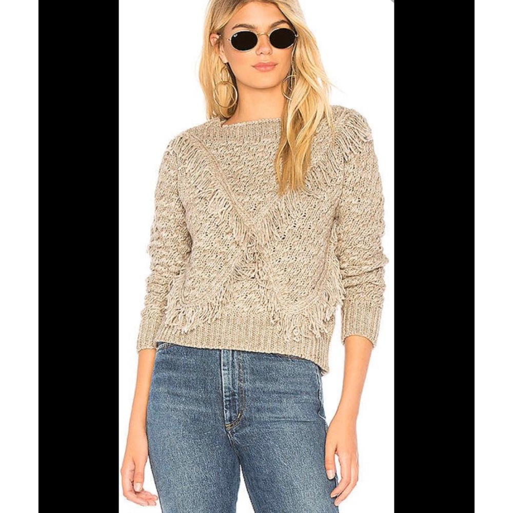 Revolve MAJORELLE Cable Knit Sweater in Grey